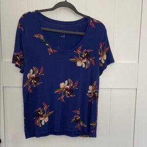 Blue/Purple Floral Comfy Tee